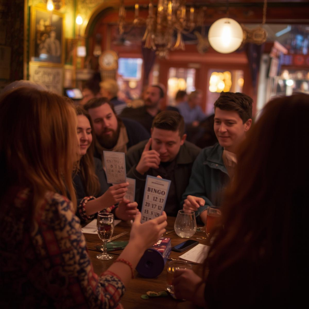 Bingo Night, Pub, beers, prizes