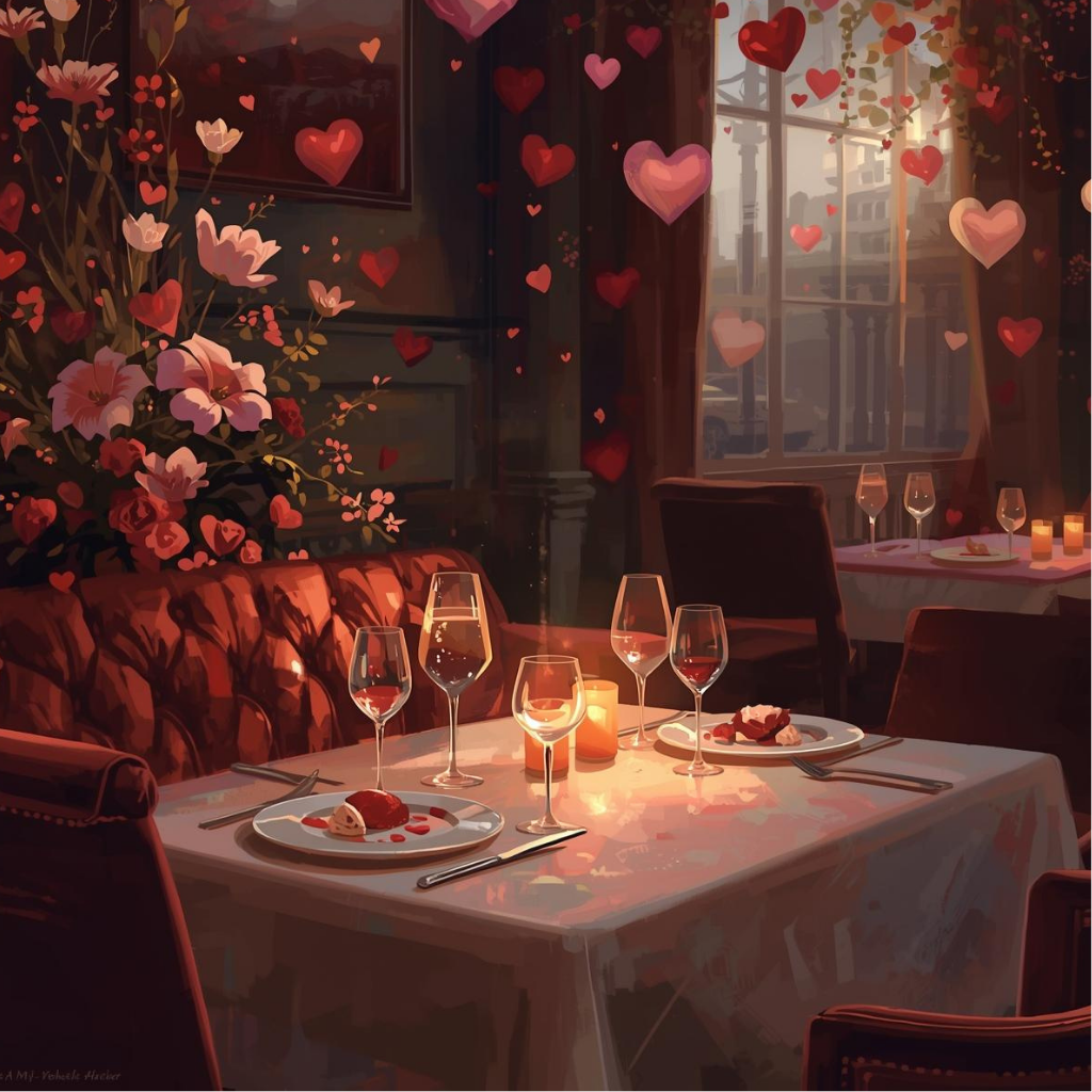 Valentines Menu, specials, romantic, romance